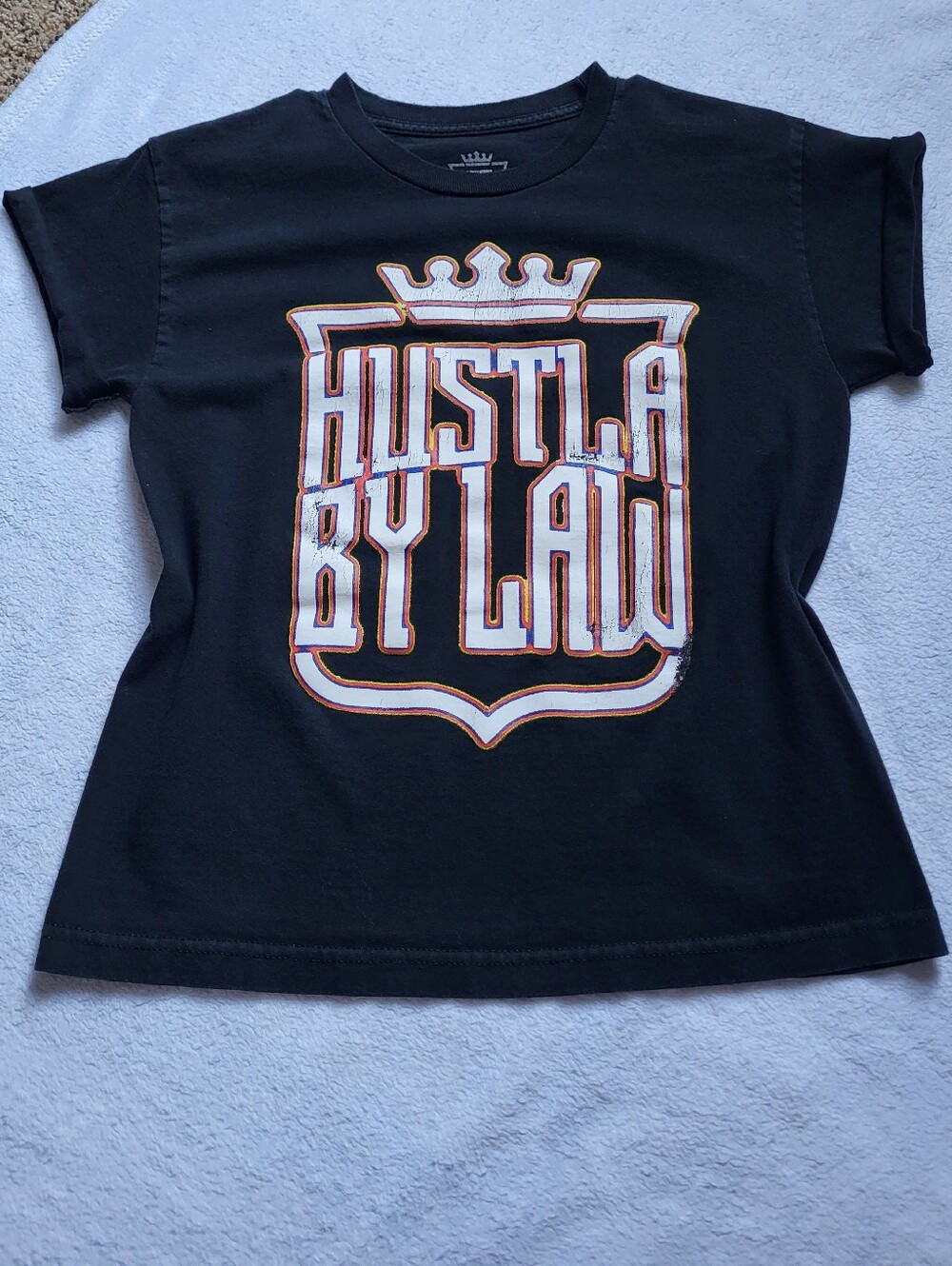 Hustla By Law Graphic Tee Youth Medium